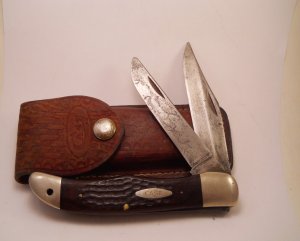 Case 6265 Folding Hunter Knife Sheath 1970's 