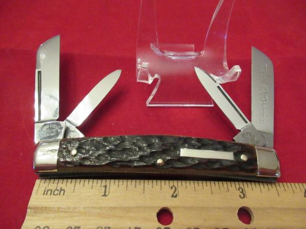 Fight'N Rooster Brown Bone Handle Congress 