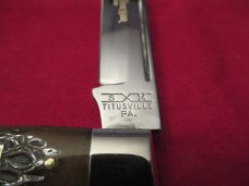 Schatt & Morgan 2000 yr Brown Bone Lockback Pattern# 04111L Schatt & Morgan 2000 yr Brown Bone Lockback Pattern# 04111L