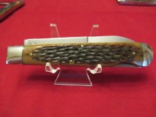 Schatt & Morgan 2000 yr Brown Bone Lockback Pattern# 04111L Schatt & Morgan 2000 yr Brown Bone Lockback Pattern# 04111L