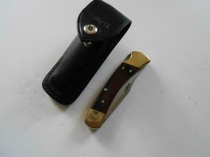 Buck 110A USA Lockback Knife with Buck Pouch
