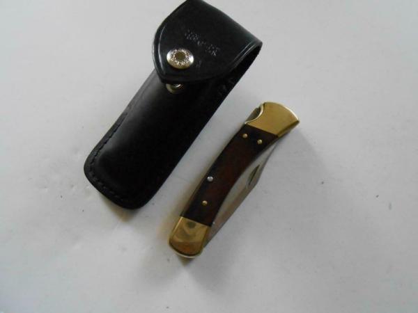 Buck 110A USA Lockback Knife with Buck Pouch
