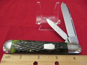 Schatt & Morgan Series VI Dark Green Bone English Jack Pattern # 042229