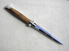 NEW OLD STOCK PICKLOCK 11" ITALIAN STILETTO GENUINE STAG SOLID NICKEL-SILVER BOLSTERS