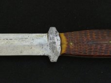 Early Case Fixed Blade 62-5 Pattern with Beautiful Green Bone Handles and Original Sheath