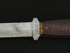 Early Case Fixed Blade 62-5 Pattern with Beautiful Green Bone Handles and Original Sheath