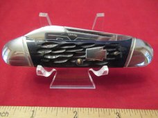 Schatt & Morgan Series VII Dark Blue Jigged Bone Canoe Pattern# 042264 Schatt & Morgan Series VII Dark Blue Jigged Bone Canoe Pattern# 042264