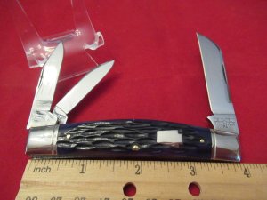 Schatt & Morgan Series VII Dark Blue Bone Congress Whittler Pattern # 043431