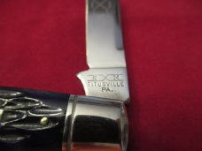 Schatt & Morgan Series VII Dark Blue Bone Congress Whittler Pattern # 043431 Schatt & Morgan Series VII Dark Blue Bone Congress Whittler Pattern # 043431