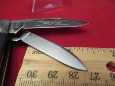 Schatt & Morgan Series VII Dark Blue Bone Congress Whittler Pattern # 043431 Schatt & Morgan Series VII Dark Blue Bone Congress Whittler Pattern # 043431