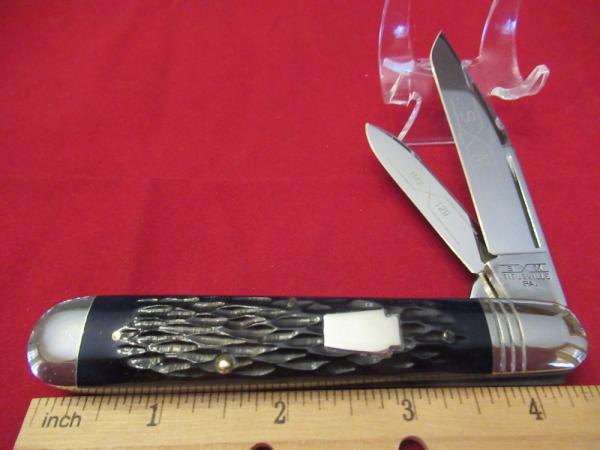 Schatt & Morgan Series VII Dark Blue Jigged Bone English Jack Pattern # 042229 Schatt & Morgan Series VII Dark Blue Jigged Bone English Jack Pattern # 042229