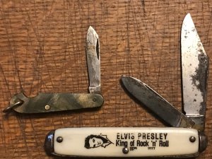 ELVIS PRESLEY King of Rock and Roll knife and easy open knife