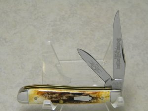Schatt & Morgan Titusville PA. Keystone Series 2005 Stag 032117 Reversed Peanut Knife