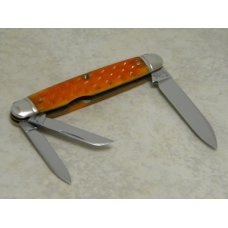 Schatt & Morgan Titusville PA 043221 Orange Bone Whittler Knife c.1994 Schatt & Morgan Titusville PA 043221 Orange Bone Whittler Knife c.1994