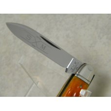 Schatt & Morgan Titusville PA 043221 Orange Bone Whittler Knife c.1994 Schatt & Morgan Titusville PA 043221 Orange Bone Whittler Knife c.1994