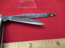 Queen Cutlery 1999 NKCA Youth Knife Green Bone Mini Trapper Queen Cutlery 1999 NKCA Youth Knife Green Bone Mini Trapper