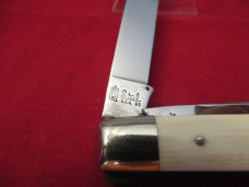 Queen Cutlery 1999 NKCA Youth Knife Green Bone Mini Trapper Queen Cutlery 1999 NKCA Youth Knife Green Bone Mini Trapper