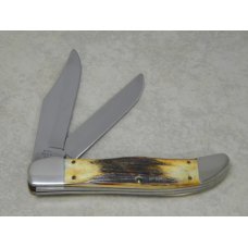Case MM USA 2000 Stag 5265 SS Millennium Folding Hunter Knife Case MM USA 2000 Stag 5265 SS Millennium Folding Hunter Knife