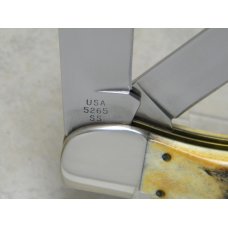 Case MM USA 2000 Stag 5265 SS Millennium Folding Hunter Knife Case MM USA 2000 Stag 5265 SS Millennium Folding Hunter Knife
