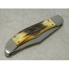 Case MM USA 2000 Stag 5265 SS Millennium Folding Hunter Knife Case MM USA 2000 Stag 5265 SS Millennium Folding Hunter Knife