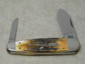 Case MM USA 2000 Stag 5270 SS Millennium Sleeveboard Sunfish Knife