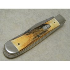 Case MM USA 2000 Stag 5254 SS Millennium Trapper Knife Case MM USA 2000 Stag 5254 SS Millennium Trapper Knife
