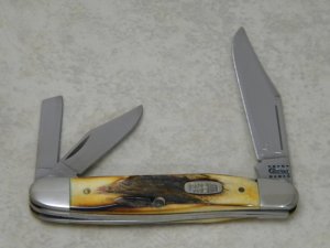 Case MM USA 2000 Stag 5347 WH SS Millennium Whittler Knife