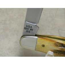 Case MM USA 2000 Stag 5347 WH SS Millennium Whittler Knife Case MM USA 2000 Stag 5347 WH SS Millennium Whittler Knife