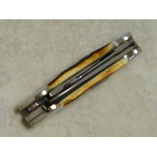 Case MM USA 2000 Stag 53132 SS Millennium Butterbean Mini Gunboat Canoe Knife Case MM USA 2000 Stag 53132 SS Millennium Butterbean Mini Gunboat Canoe Knife