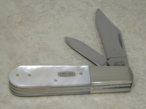 Case MM USA 2000 Pearl 82009 1/2 SS Millennium Barlow Knife