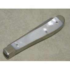Case MM USA 2000 Pearl 82048 SS Millennium Slimline Trapper Farmers Jack Knife Case MM USA 2000 Pearl 82048 SS Millennium Slimline Trapper Farmers Jack Knife