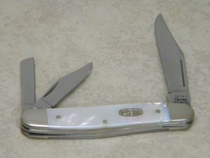 Case MM USA 2000 Pearl 8347 WH SS Millennium Whittler Knife