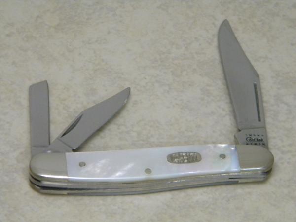 Case MM USA 2000 Pearl 8347 WH SS Millennium Whittler Knife