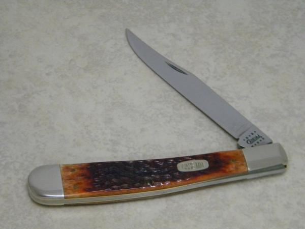 Case MM USA 2000 Chestnut Bone 6151 SS Millennium Banana Trapper Knife Case MM USA 2000 Chestnut Bone 6151 SS Millennium Banana Trapper Knife