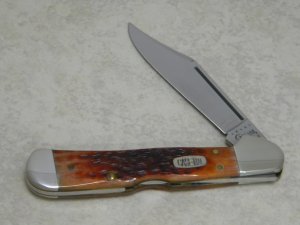 Case MM USA 2000 Chestnut Bone 61549L SS Millennium Copperlock Knife