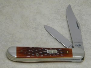 Case MM USA 2000 Chestnut Bone 6249 SS Millennium Copperhead Knife