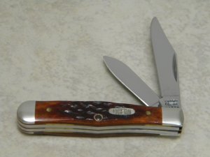 Case MM USA 2000 Chestnut Bone 6225 1/2 SS Millennium Small Coke Bottle Knife
