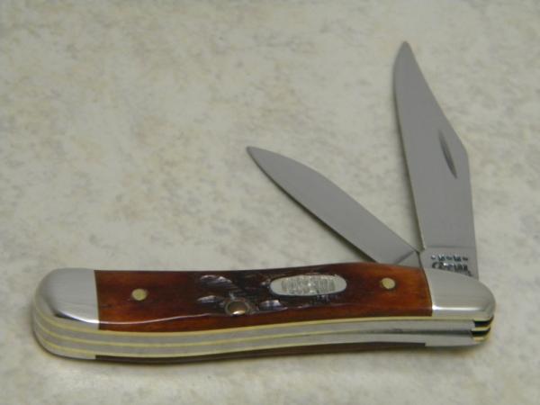 Case MM USA 2000 Chestnut Bone 6220 SS Millennium Peanut Knife