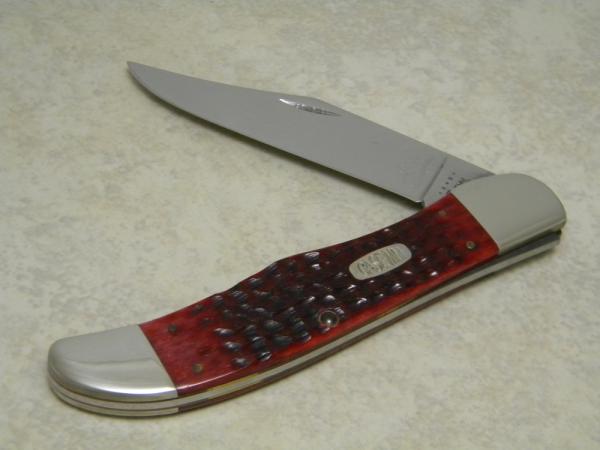 Case MM USA 2000 Old Red Bone 6165 SS Millennium Folding Hunter Knife Case MM USA 2000 Old Red Bone 6165 SS Millennium Folding Hunter Knife