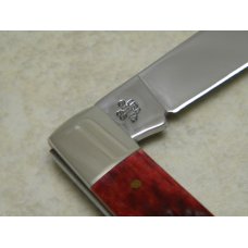 Case MM USA 2000 Old Red Bone 6111 1/2 SS Millennium 1 Blade Jack Knife