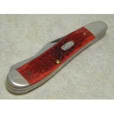 Case MM USA 2000 Old Red Bone 6240 SS Millennium Dogleg Trapper Knife Case MM USA 2000 Old Red Bone 6240 SS Millennium Dogleg Trapper Knife