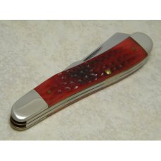 Case MM USA 2000 Old Red Bone 6240 SS Millennium Dogleg Trapper Knife Case MM USA 2000 Old Red Bone 6240 SS Millennium Dogleg Trapper Knife