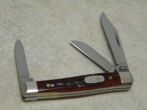Case MM USA 2000 Old Red Bone 6333 SS Millennium Tiny Stockman Knife