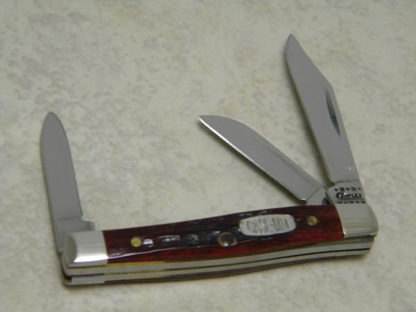 Case MM USA 2000 Old Red Bone 6333 SS Millennium Tiny Stockman Knife