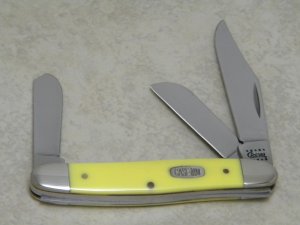 Case MM USA 2000 Yellow 3347 SS Millennium Stockman Knife