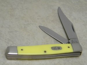 Case MM USA 2000 Yellow 3292 SS Millennium Large Jack Knife