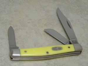Case MM USA 2000 Yellow 3344 SS Millennium Medium Stockman Knife