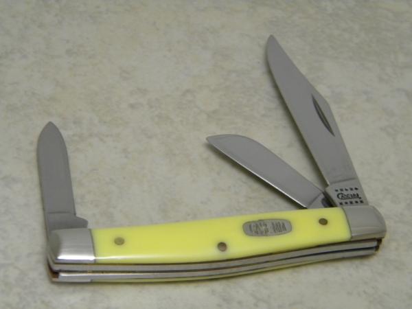 Case MM USA 2000 Yellow 3344 SS Millennium Medium Stockman Knife Case MM USA 2000 Yellow 3344 SS Millennium Medium Stockman Knife