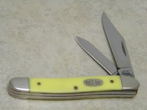Case MM USA 2000 Yellow 32087 SS Millennium Serpentine Jack Knife