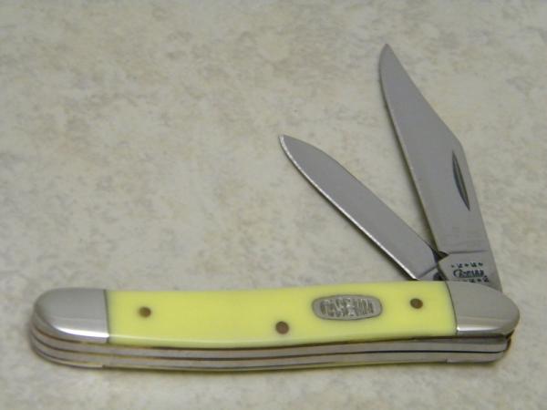 Case MM USA 2000 Yellow 32087 SS Millennium Serpentine Jack Knife Case MM USA 2000 Yellow 32087 SS Millennium Serpentine Jack Knife